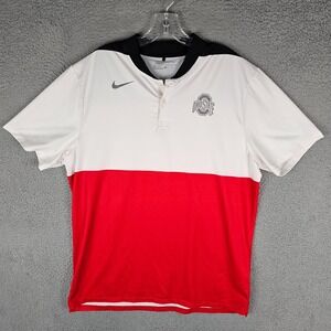 Ohio State Buckeyes Jersey Mens XL Red White Nike Dri-Fit NCAA Football Sports